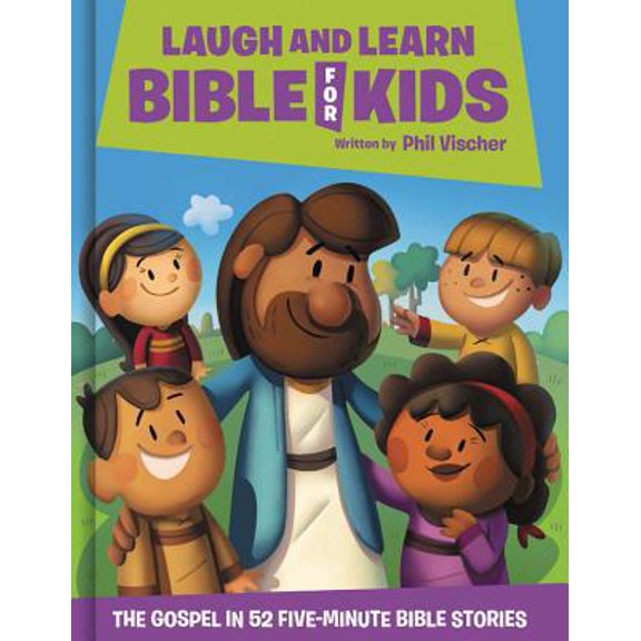 Pre-Owned Laugh and Learn Bible for Kids: The Gospel in 52 Five-Minute Bible Stories (Hardcover) 1546011951 9781546011958