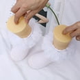thumbnail image 6 of Akiihool Baby Ruffle Socks Toddler Girls Lace Ruffle Frilly Ankle Socks Comfortable Cotton Socks(White,8-10 Years), 6 of 7