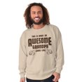 thumbnail image 5 of What An Awesome Grandpa Looks Like Men's Crewneck Sweatshirt Brisco Brands 4X, 5 of 6