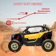thumbnail image 4 of Royalbelle Yellow 24V Ride on Car with Remote Control, Powered Off-Road UTV, 4 of 6