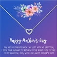 thumbnail image 2 of Mother's Day Jewelry For Mom, Mother's Day Necklace, Gift for Mom, Mother's Day Jewelry Gifts, Gift for Her, Mother's Day Heart Necklace, with Gift Box [Silver Heart, 18" Chain], 2 of 3
