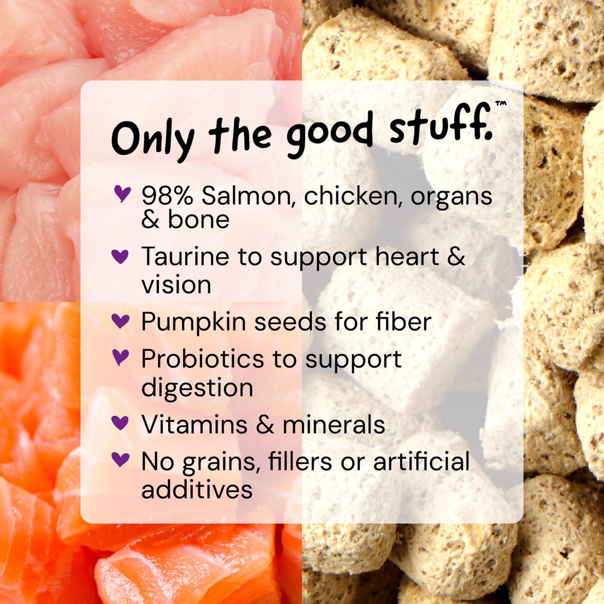 Stella & Chewy's Freeze-Dried Morsels for Cats - Yummy Lickin' Salmon & Chicken - 3.5 Ounce Bag