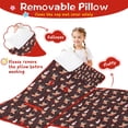 thumbnail image 3 of Dark Christmas Animal Pattern Toddler Nap Mats for Kids Preschool,59"x22" Sleeping Mat Bag or Kids,Toddler Sleeping Bag,Toddler Nap Mat or Daycare, 3 of 6
