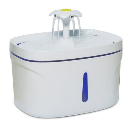 Ultra Quiet Cat Water Fountain, 84oz/2.5L Large Capacity, 2 Replacement Filters Water Dispenser, 3 Flow Design, Multiple Pets