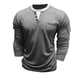 thumbnail image 5 of pstuiky camisetas de manga larga para hombre, Cárdigan informal de dos piezas con cuello en V falso, botones y mangas largas con bolsillos para hombre top de hombre xxxl, 5 of 8