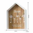 thumbnail image 1 of Key Box Modern Style House Shape Wooden Key Wall Hanging Storage Box Jewellery Box, 1 of 6