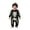 czb# Black304, variant on CUZIBR 2 Piece Baby Boys Halloween Skeleton Costume Set Long Sleeve Bone Print Jumpsuit Snap Crotch Romper With Letter Knit Beanie Hat Toddler Infant Party Outfit,Black,0-3 Months