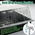 thumbnail image 3 of Seed Starter Tray with DomeSets XL Cell Seedling Trays(Total Cells) Plant Germination Tray with Humidity Vented Lid and Base Mini Propagator Plant house for Seed Growing, 3 of 9