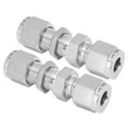 thumbnail image 4 of uds mamparo de compresión 316 accesorio conector de ajuste de virola doble de acero inoxidableФ8, 4 of 8