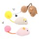 thumbnail image 4 of Juego de 3 juguetes para gatos, pequeños ratones de peluche con cascabel, juguete interactivo para gatos de interior, peluches realistas de rata., 4 of 5