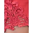 thumbnail image 4 of Cotton Candy Girly Red Mini Skirt With Two Side Embroidery Cut Out Lace Design, 4 of 4