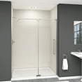 thumbnail image 3 of Transolid IPD607610C-T-BN 76" High X 60" Wide Pivot Semi Frameless Shower Door - Brushed, 3 of 4