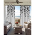 thumbnail image 4 of Gray Eucalyptus Leaves Blackout Curtains 72 Inches Long for Bedroom, Watercolor Floral Leaf Plants Thermal Insulated Room Darkening Black Out Window Curtain Panels Grommet Drapes for Living Room, 4 of 8