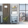 thumbnail image 2 of Nmkwnr 2 Shelf 1 Drawer Microwave Pantry Storage Cabinet Shelf for Kitchen, White, 2 of 7