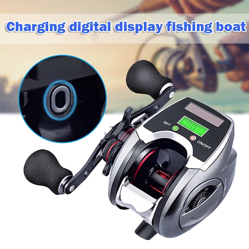 Fishing Reel Left / Right Hand Low Profile Line Counter Fishing Tackle Gear  with Digital Display