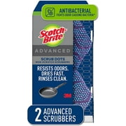 Scotch-Brite Scrub Dots Advanced Non-Scratch Scrubbers, 2 Scrub Sponges