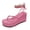 Pink, variant on Vedolay Reef Sandals Women Women's Wedge Sandals Wedge Platform Ankle Strap Open Toe Sandals,Pink 8