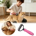 thumbnail image 2 of Pet Deshedding Comb for Cats, Self-Cleaning Undercoat Depilatory Tool, Ergonomic Grooming Brush for Shedding Control, Ideal for Daily Use at Home, 2 of 6