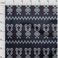 thumbnail image 2 of oneOone Cotton Poplin Fabric Chevron & Swirl Ikat Print Fabric BTY 56 Inch Wide, 2 of 4