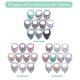 thumbnail image 1 of 10PCS Baby Bandana Bibs Washable Reusable Cotton Feeder Bibs for Boys Girls, 1 of 5