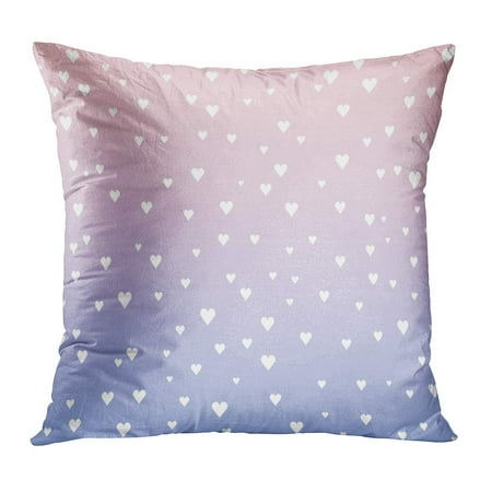 - ECCOT Purple Pastel White Valentine Heart Rose Quartz and Serenity Pink Light Violet Abstract Bokeh Bright Pillowcase Pillow Cover Cushion Case 20x20 inch