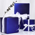Blue Solid Color Gift Wrap, Matte Metal Finish Wrapping Paper, for ...