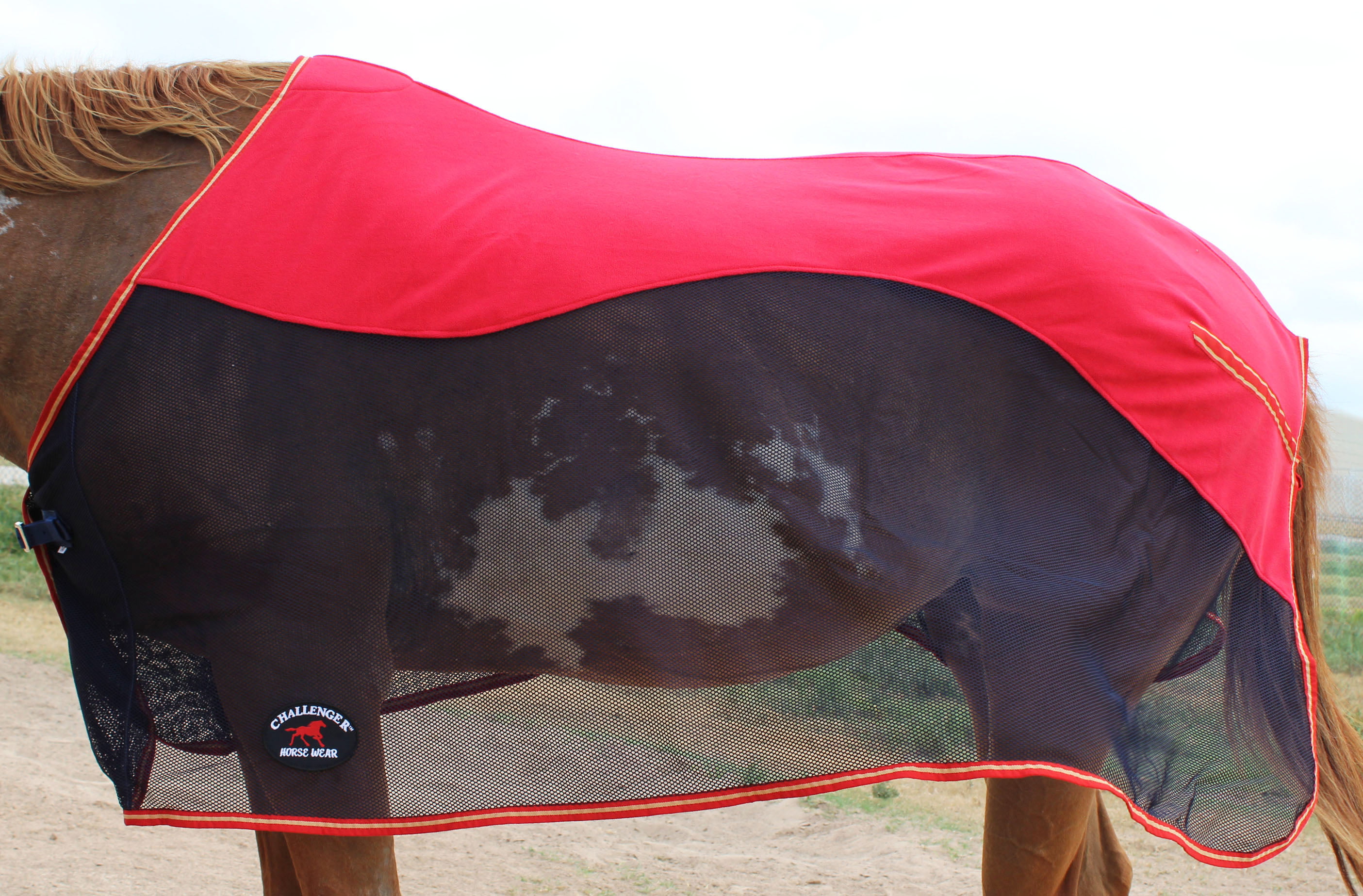CHALLENGER 80 Horse Bug Mosquito Fly Sheet Summer Spring Airflow Mesh UV Neck 73148 