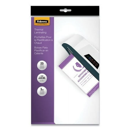 Laminating Pouches, 3 Mil, 9" X 14.5", Gloss Clear, 25/pack | Bundle of 10 Each