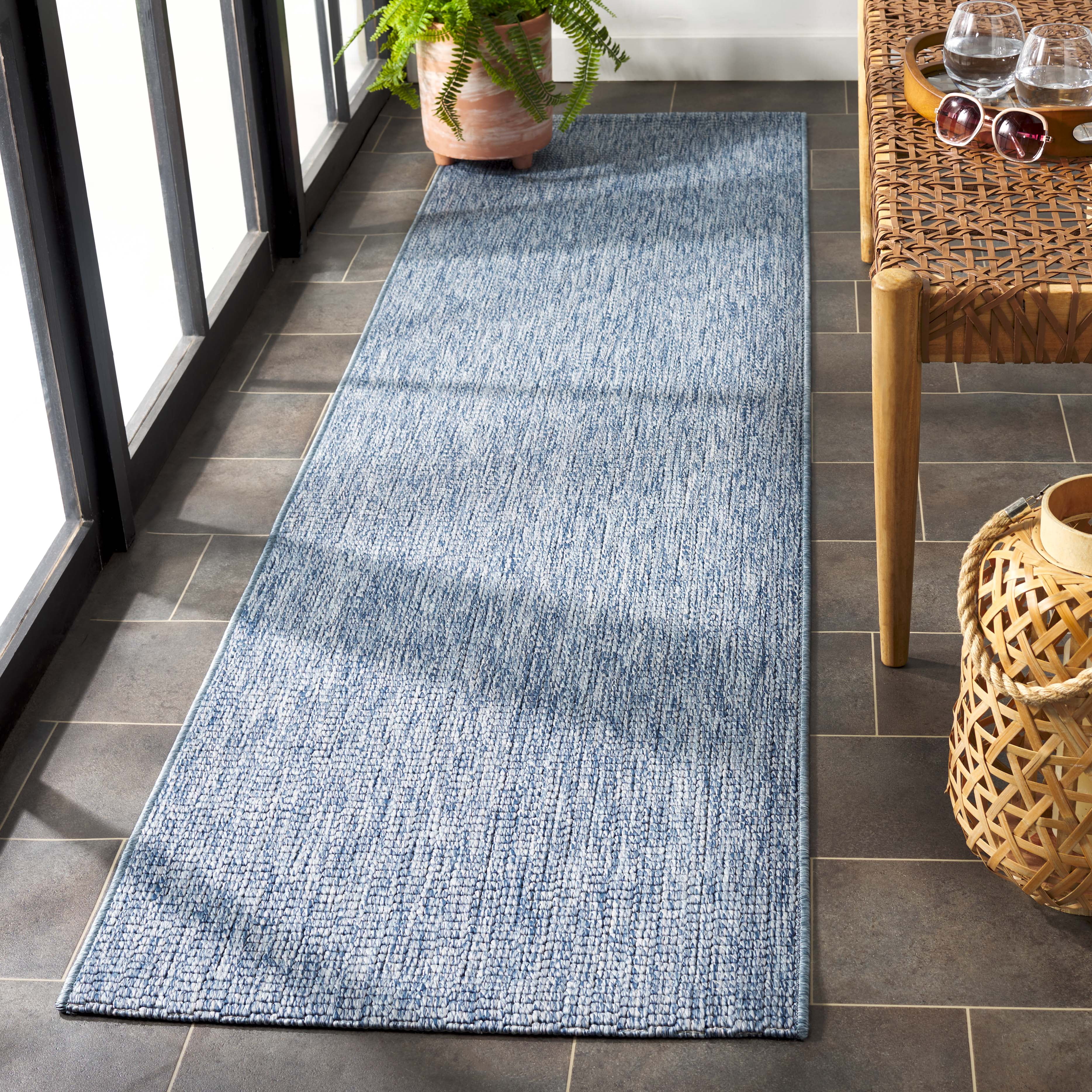 Safavieh Sisal All-Weather Dania Solid Indoor/Outdoor Runner Rug, Blue, 2'2" x 5'