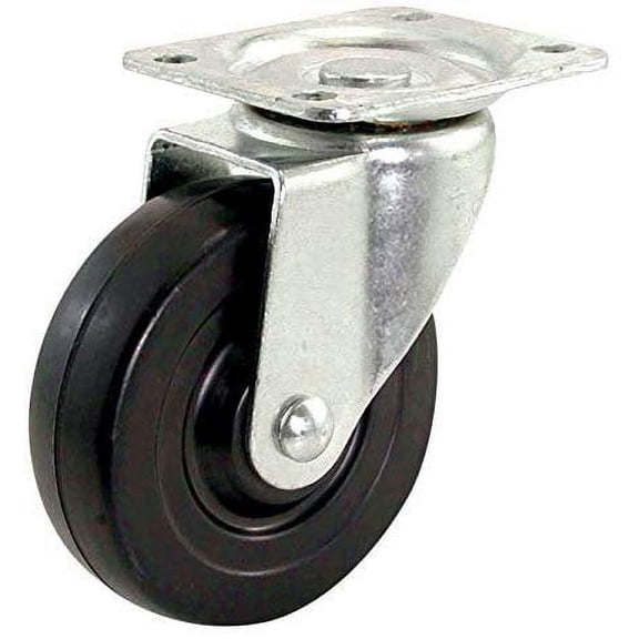 Shepherd Swivel Plate Caster 2-7/8" X 3-5/8" 4" Dia. Polypropylene Wheels 1-1/4" W Tread