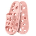 thumbnail image 4 of Spencer Shower Shoes for Women Men, Quick Drying Non Slip Bath Slippers with Drain Holes, Pink, 4-5 Women, 4 of 10