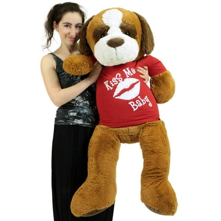swim to me puppy walmart 4 foot stuffed bernard 48 inch soft plush wears removable tshirt swim to me puppy walmart 4 foot stuffed bernard 48 inch soft plush wears removable tshirt