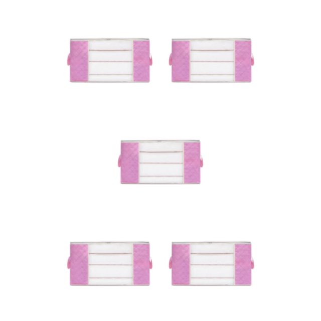 Maytalsory Efficiently Store And Clothes With Sturdy And Durable Storage Bag pink M 5Set