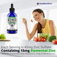 Liquid Zinc Drops Ionic Zinc Sulfate Supplement 2oz Organic Non
