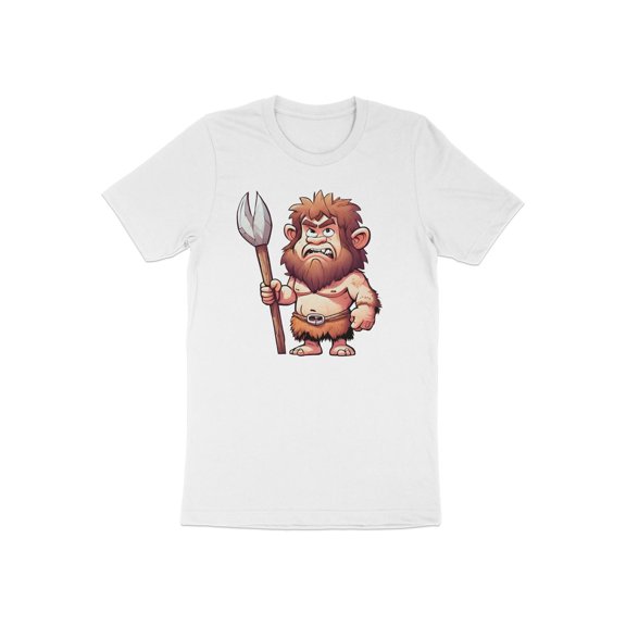 Funny Primitive Prehistoric Caveman Lover Spear Hunter Gift T-Shirt Primitive Caveman History Birthday Holiday Present Men Women Kid Tshirt