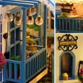 thumbnail image 3 of Dserhfy Mini Book House DIY Wooden Book Nook Shelf Insert Miniature Building Kits Good Detail Bookshelf Assembly Bookend Adults Birthday Gifts, 3 of 7