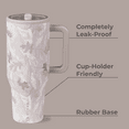thumbnail image 4 of HydroJug Traveler 40 oz Water Bottle, Stainless Steel Insulated Tumbler with Flip Straw and Handle - Camo, 4 of 5