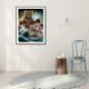 thumbnail image 2 of Cuadros Decorativos 5D diamante pintura Animal sirena completo redondo taladro Rhinestone DIY decoración del hogar Ehuebsd Nuevos Originales, 2 of 5
