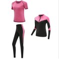 thumbnail image 1 of Ropa Deportiva de secado rápido para mujer, conjunto de ropa de yoga para gimnasio, traje de abrigo, sujetador, camiseta y leggings para entrenamiento, 2019, 1 of 5