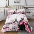 thumbnail image 1 of Erosebridal Ensembles de Courtepointes Robe Mode pour Lit Simple, Ensemble de Literie Floral Aquarelle, Déco Princesse, 1 of 5