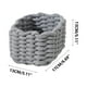 thumbnail image 3 of Cesta De Almacenamiento Cesta organizadora de escritorio plegable con cuerda para guardar cosméticos,llaves,mandos a distancia y material de oficina (gris,1 unidad) Rkxzt, 3 of 7