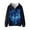 Blue Wolf, variant on Girls Winter Jacket Pug Dog Print Hoodies Kids Full Zip Hoodie Boys Jacket Warm Cozy Outwear Coat with Pockets, Size L