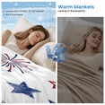 thumbnail image 2 of 4th of July Cooling Blanket,Lightweight Breathable Summer Throw Blanket with Double Sided Cold Effect,Independence Day Blue Red Star Fireworks Picnic Blankets Bed Sheet for Hot Sleepers 40"x60", 2 of 8