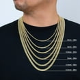 thumbnail image 5 of Nuragold 10K Real Yellow Gold Miami Cuban Link Chain Necklace 16"-30" (3mm-13mm) Italian Jewelry for Men & Women, 5 of 22