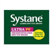 2 PACK - قطرات العين Systane Ultra Lubricant لأعراض العين الجافة قوارير للاستخدام مرة واحدة 25 Ct * EN