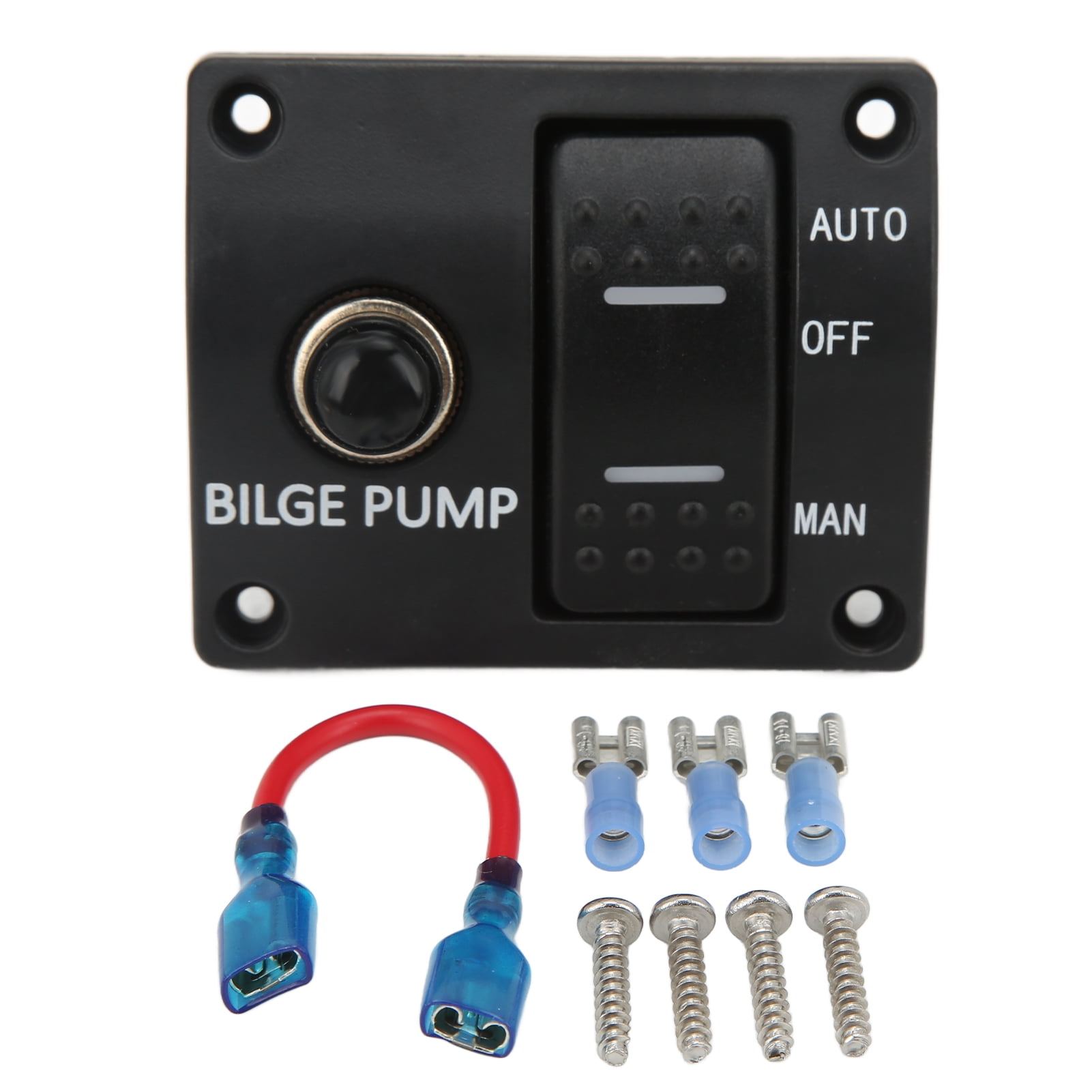 3 Way Bilge Pump Switch, Bilge Pump Rocker Switch 15A Circuit Breaker