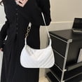 thumbnail image 4 of Bolso de mano de moda para mujer, elegante bolso de mano con decoración de cadena Formal, monederos con clase (blanco), 4 of 8