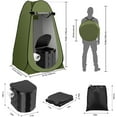 thumbnail image 3 of Portable Toilet Kit with Pop-Up Privacy Tent and Poo Gel Toilet Bags, Washable Outdoor Showers Changing Rooms, 3 of 4