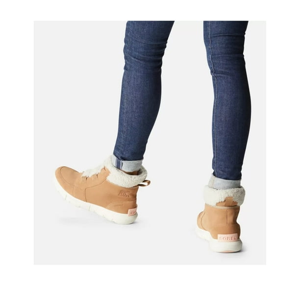 SOREL Women's Explorer II Carnival Cozy Boot — Canoe, Sea Salt — Waterproof Suede Winter Boots — Size 8.5