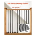 thumbnail image 4 of Stair Balusters 11 Pack, 44 Inch Carbon Steel Spindles, Indoor Staircase Railing Posts, Durable Metal Balusters for Residential Use, 4 of 8